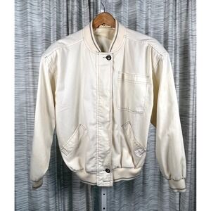 Made in USA VTG 80s Hunter's Glen Women's Medium Jacket Shoulder Pads Button & Z